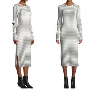 Current Elliot quince striped cutout long sleeve dress size 1 / small $178